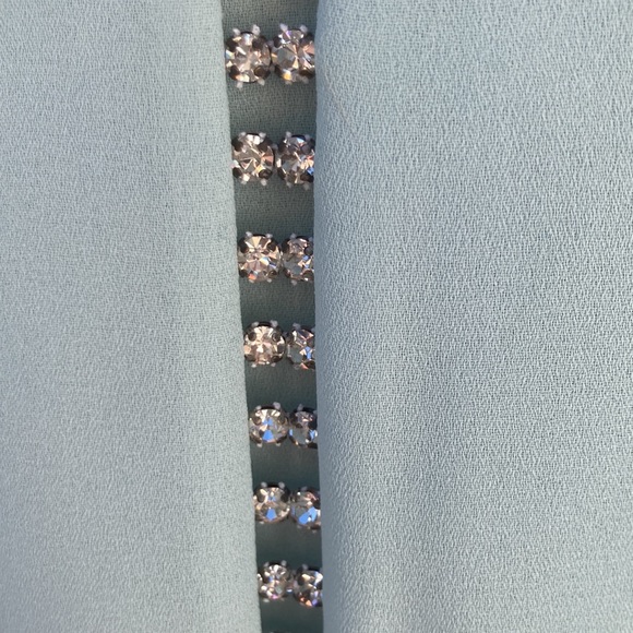 Size 20 multi layer sheer sea foam green dress - Picture 4 of 7